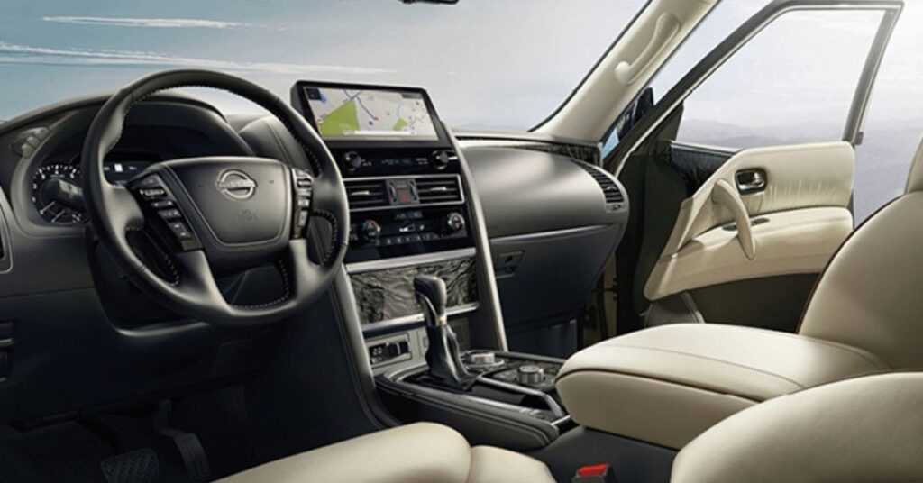 Nissan Patrol Y62 interior